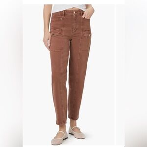 NWT 🤎 PAIGE Alexis High Waist Barrel Cargo Jeans